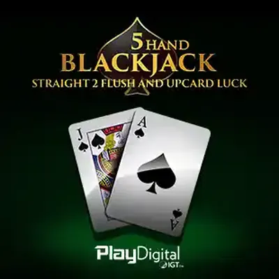 5 Hand Blackjack No Surrender Straight to Flush & Upcard